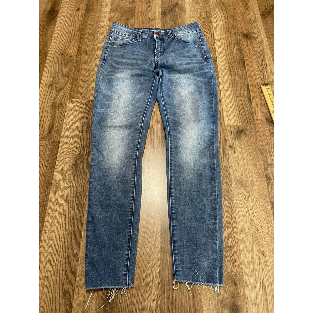 Tgla Jeans, Women's Size 27, Blue, Denim, Crop, Skinny, Pockets, Raw Hem
